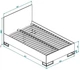 Кровать LofTerno Head 1,2 Ascet 1270x1000x2060 Белый бриллиант (AS07010000030) - изображение 3