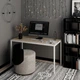 Письменный стол LofTerno Head Brevity Loft standart 1400х750х670 Дуб сонома/Белый металл (TB04130000010) - изображение 3