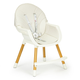 Fotelik krzesełko do karmienia EcoToys 2 w 1 beżowe (HA-004 BEIGE) (5903769972227) - obraz 2