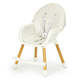 Fotelik krzesełko do karmienia EcoToys 2 w 1 beżowe (HA-004 BEIGE) (5903769972227) - obraz 5