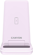 Bezprzewodowa stacja ładująca Canyon WS-304 3 w 1 QI Iced Pink (CNS-WCS304IP) - obraz 2