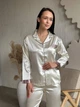 Шовкова піжама – ніжність, Білий, 2XL - зображення 4