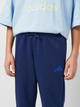 Детский спортивный костюм (толстовка + штаны) Adidas J 3S Ft Ts 220 JE0311 134-140 см Синий/Белый (4067901537857) - изображение 6