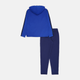 Подростковый спортивный костюм (толстовка + штаны) Adidas J 3S Ft Ts 220 JE0311 170-176 см Синий/Белый (4067901537796) - изображение 8