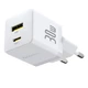 Сетевой зарядный Baseus Palm 30 Вт C+U с USB-C кабелем 60W, белый, EU, модель P1011160A213-01 - изображение 2