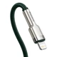 Кабель Baseus CATLJK-B06 Cafule Metal Type-C to Lightning PD 20Вт 2m Green - изображение 5