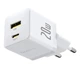 Сетевой зарядный блок Baseus 20W (P10111608213-01) – два порта (Type-C + USB) + кабель USB-C, белый корпус - изображение 2