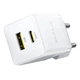 Сетевой зарядный блок Baseus 20W (P10111608213-01) – два порта (Type-C + USB) + кабель USB-C, белый корпус - изображение 5