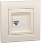 Розетка компьютерная Schneider Electric Asfora RJ45 6 категория UTP Кремовая с рамкой (EPH4700123) - изображение 1