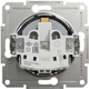 Розетка Schneider Electric Asfora 220 В со шторками Сталь (EPH2900262) - изображение 2