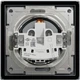 Розетка Schneider Electric Asfora 220 В, IP44 с защитной крышкой, со шторками Сталь (EPH3100362) - изображение 8