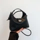 Сумка кросс-боди через плечо женская из искусственной кожи маленькая Lilly P1-913A Черная - изображение 12
