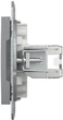 Компьютерная розетка Schneider Electric Asfora RJ45 категория 5е UTP Сталь (EPH4300162) - изображение 2