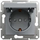 Розетка с крышкой Schneider Electric Asfora с заземляющим контактом Сталь (EPH3100162) - изображение 7