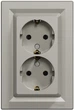Розетка двойная Schneider Electric Asfora с заземлением внутренняя Бронза (EPH9900169) - изображение 6