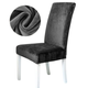 Вельветовый чехол для стула Diana Textile Velvet 48x55 см, Темно-сірий - изображение 1