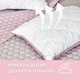Подушка для сна 50х70 см Soft IDEIA двухсторонняя аналог лебяжьего пуха стеганная, искусственный пух, премиум пудра - изображение 3