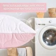 Подушка для сна 50х70 см Soft IDEIA двухсторонняя аналог лебяжьего пуха стеганная, искусственный пух, премиум пудра - изображение 7