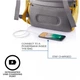 Рюкзак міський XD Design Bobby Soft USB порт, водонепроникний, RFID-захист, жовтий (P705.798) - зображення 8