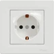Розетка Schneider Electric Asfora с заземлением Белая с рамкой (EPH2900121) - изображение 8