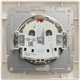 Розетка Schneider Electric Asfora с заземлением и крышкой Кремовая с рамкой (EPH3100123) - изображение 5
