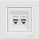 Розетка двойная компьютерная Schneider Electric Asfora RJ45 5 категория UTP Белая с рамкой (EPH4400121) - изображение 7