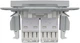 Розетка двойная компьютерная Schneider Electric Asfora RJ45 5 категория UTP Серебристая (EPH4400161) - изображение 5