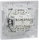 Розетка двойная компьютерная Schneider Electric Asfora RJ45 5 категория UTP Белая с рамкой (EPH4400121) - изображение 8