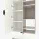 Шкаф Metkas Home A001R 800x420x2300 ЛДСП Белый Снег-Кашемир (MA001R-BK) - изображение 3