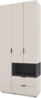 Шкаф Metkas Home A002R 1000x420x2300 ЛДСП Кашемир-Антрацит (MA002R-KA) - изображение 1
