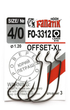 Гачок Fanatik FO-3312 №4/0 XL Офсетний 3шт.,FO-3312-4_0 - зображення 2