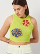 Футболка женская Zara 1957/850 S Зеленая (01957008509020) - изображение 4