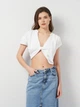 Футболка женская Zara 2643/712 L Белая (00264371250048) - изображение 1