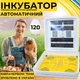 Автоматичний інкубатор для яєць Рябушка Smart 120 СІТКА БЕЗ вентилятора з автоматичним переворотом, з інфрачервоним нагрівом та терморегулятором на 120 курячих або 259 перепелиних яєць - зображення 1
