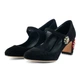 Жіночі туфлі Dolce&Gabbana Mary Jane із замшевої шкіри 36 (23.1 cm) чорні CD0461AD79180999 - зображення 1