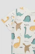 Футболка з коротким рукавом для хлопчика 92 колір молочний First kids ЦБ-00271162 - зображення 2