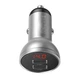 Автомобильное зарядное устройство Baseus Digital Display Dual USB 4.8A Car Charger 24W (CCBX-0S) Silver - изображение 3
