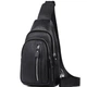 Слинг на плече кожаный TIDING BAG A25F-3204-1A Черный 18х32х7 см - изображение 1