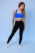 Лосины женские спортивные с эффектом push-up пуш-ап Бесшовные Тайтсы Черный размер М (70002) - изображение 1