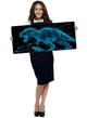 Ігрова поверхня (Килимок для мишки) SHLab Digital Dinosaurs SHM-1100 (70х30 см) (39398) - зображення 2