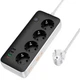 Сетевой удлинитель Hoco AC22 Sunlight 4-bit (PD30W/1C3A) Desktop Socket Black - изображение 2