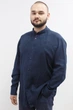 Льняная рубашка VIL'NI Арлингтон темно-синий 48 - изображение 1