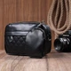 Сумка кросс-боди через плечо женская маленькая Vintage leather-22796 Черная - изображение 13