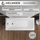 Ванна акриловая Helmken Luna 170x70 см (4211764NX4) комплект 2 в 1: прямоугольная ванна, Черный подголовник - изображение 4