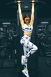 Спортивный комплект тройка рашгард топ лосины с эффектом push up пуш ап Женский фитнес костюм S Белый (70006 / 70023) - изображение 2