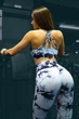 Спортивный комплект тройка рашгард топ лосины с эффектом push up пуш ап Женский фитнес костюм S Белый (70006 / 70023) - изображение 13