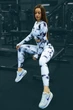 Спортивный комплект тройка рашгард топ лосины с эффектом push up пуш ап Женский фитнес костюм S Белый (70006 / 70023) - изображение 1