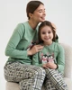 Піжама на дівчинку-підлітка Пінгвіни - Family look мама/дочка Nicoletta 95235k 128-134 см Зелений - зображення 6