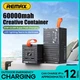 Повербанк з швидкою зарядкою 60000 mAh павербанк з ліхтариком Remax RPP-609 Quick charge 22.5W 20W для дома powerbank з Pover Delivery для телефона павер банк pawerbank для планшета - зображення 1
