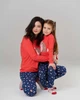 Детская пижама для девочки хлопок ежики Рождественское настроение Nicoletta Family look 85405в 3-4лет 98-104см красный - изображение 4